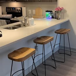 Bar Stools Counter Height Set of 2