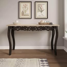 Carving Console Table Brand New Just Assembled