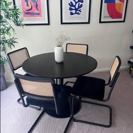 COLAMY Midcentury Rattan Chairs