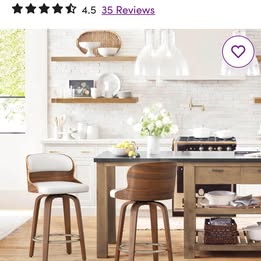 Bresha Swivel Upholstered Counter Stool