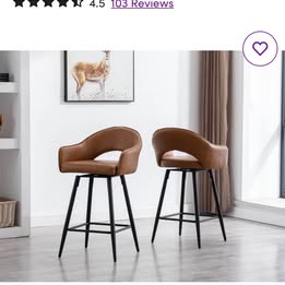 George Oliver Swivel 27'' Counter Stool 