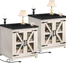 24 inches farmhouse sofa side tables Brand New 